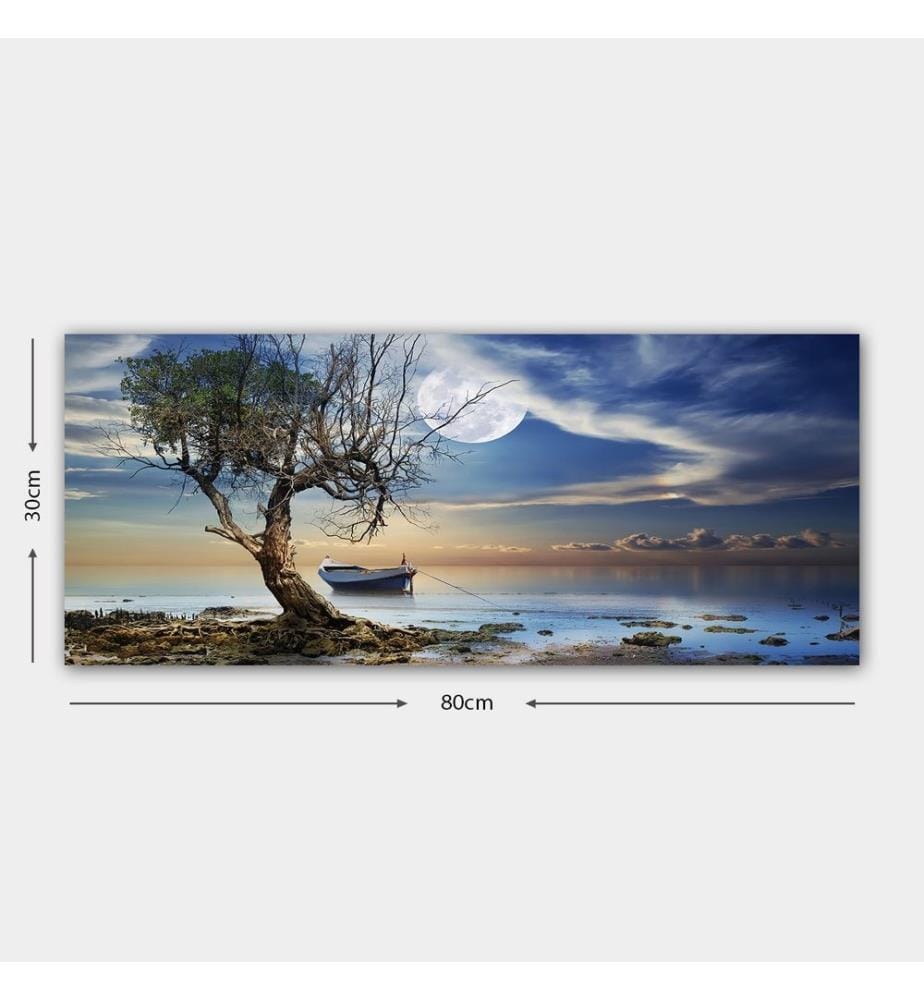 Dekoratives Leinwandbild, mehrfarbig, 100 % LEINWAND, Rahmen: 100 % HOLZ