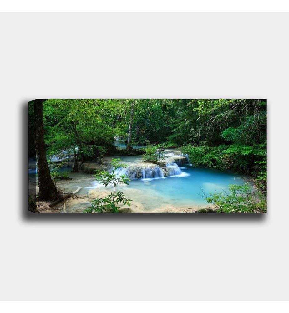 Dekoratives Leinwandbild, mehrfarbig, 100 % LEINWAND, Rahmen: 100 % HOLZ