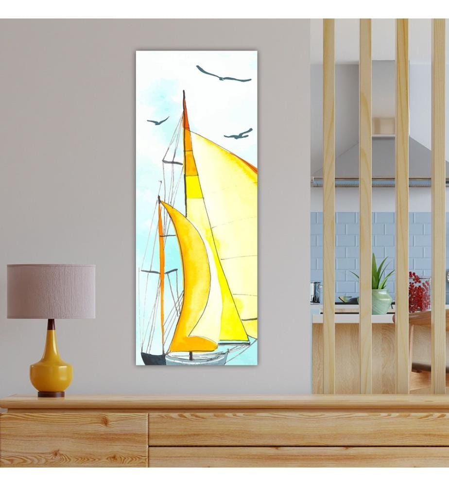 Dekoratives Leinwandbild, mehrfarbig, 100 % LEINWAND, Rahmen: 100 % HOLZ