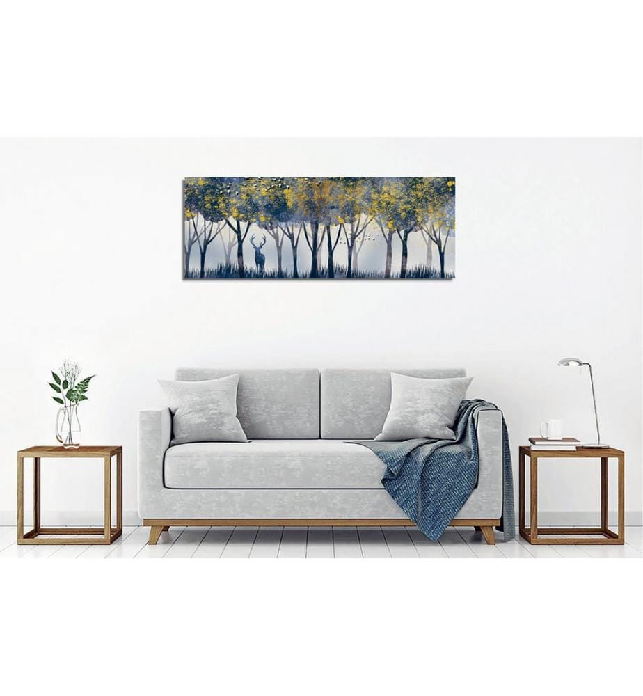 Dekorative Leinwand, mehrfarbig, 60 % BAUMWOLLE / 40 % POLYESTER, Holzrahmen
