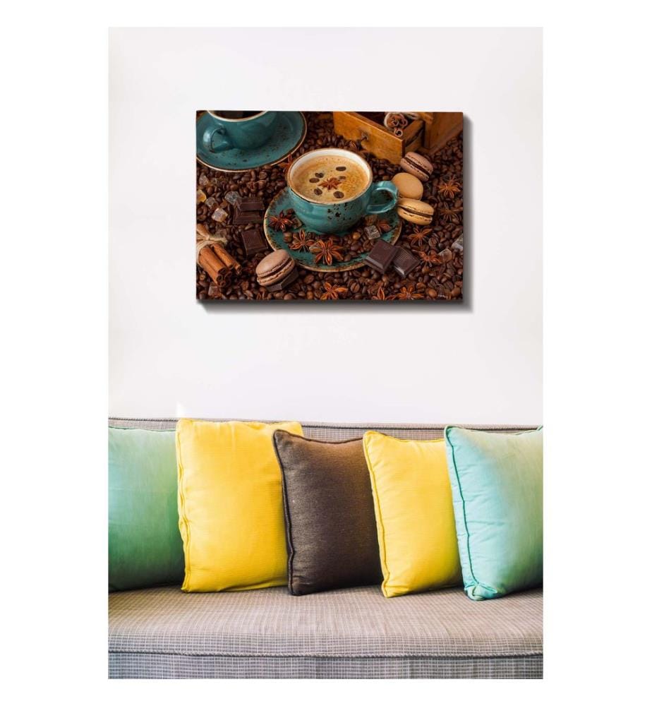 Dekoratives Leinwandbild, mehrfarbig, 100 % LEINWAND, Rahmen: 100 % HOLZ