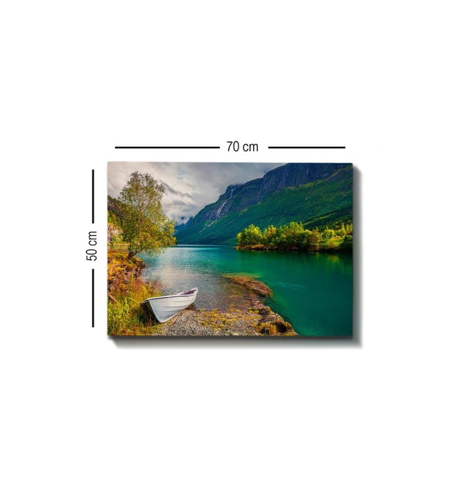 Dekoratives Leinwandbild, mehrfarbig, 100 % LEINWAND, Rahmen: 100 % HOLZ