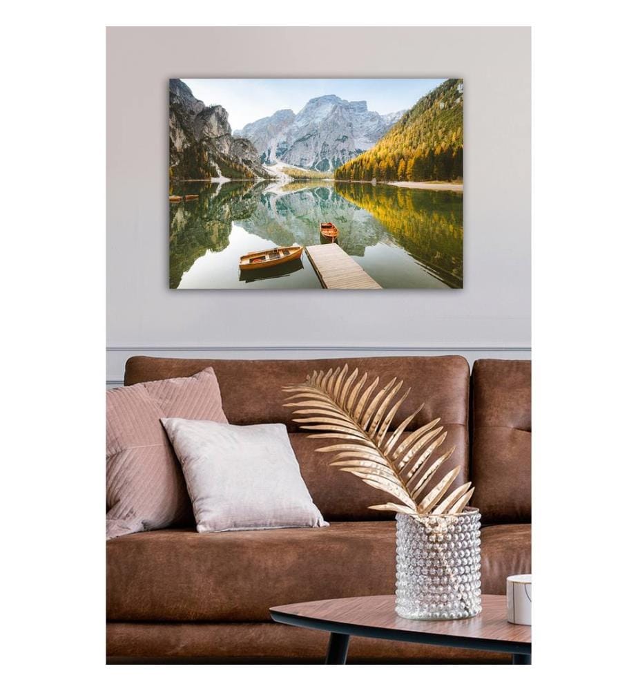Dekoratives Leinwandbild, mehrfarbig, 100 % LEINWAND, Rahmen: 100 % HOLZ