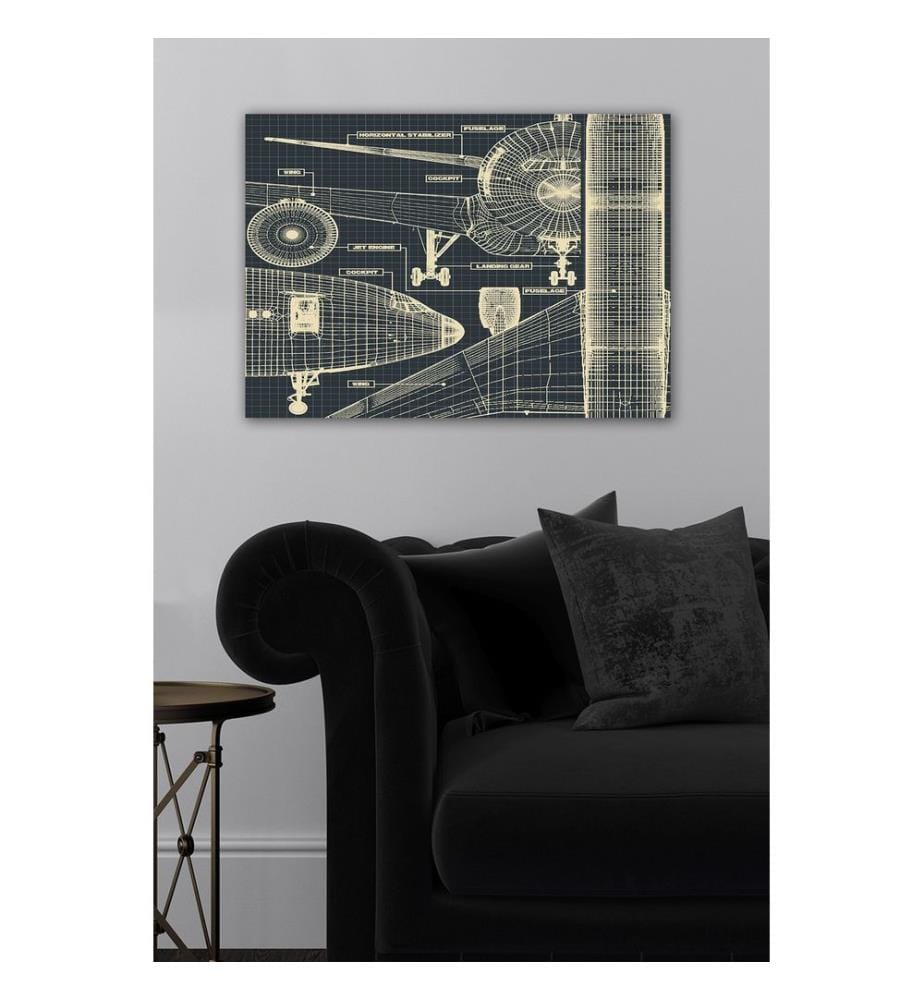 Dekoratives Leinwandbild, mehrfarbig, 100 % LEINWAND, Rahmen: 100 % HOLZ