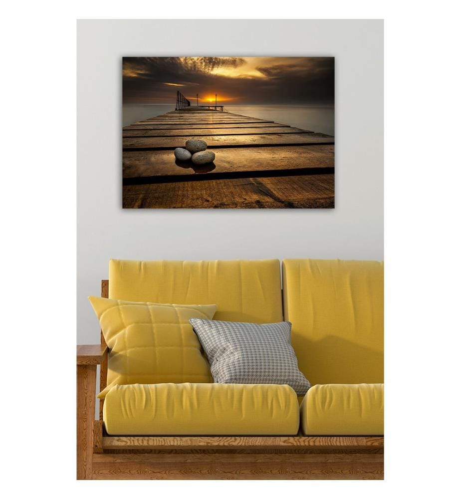 Dekoratives Leinwandbild, mehrfarbig, 100 % LEINWAND, Rahmen: 100 % HOLZ