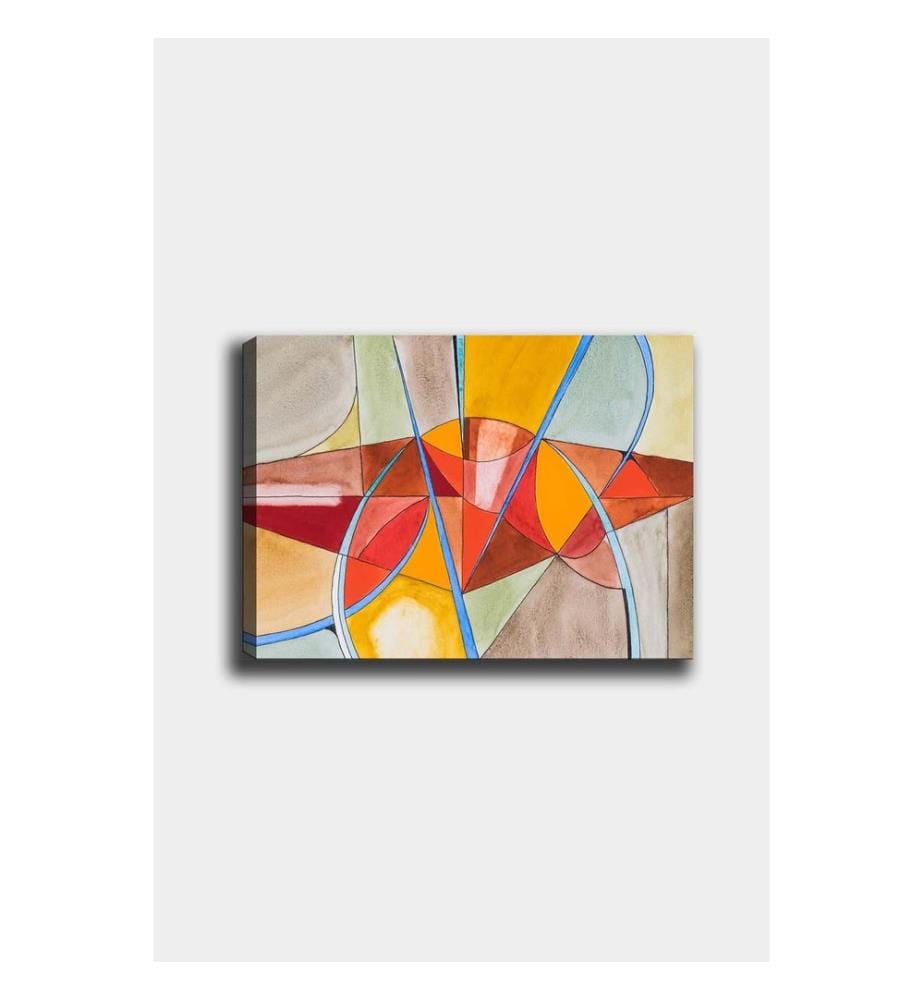 Dekoratives Leinwandbild, mehrfarbig, 100 % LEINWAND, Rahmen: 100 % HOLZ