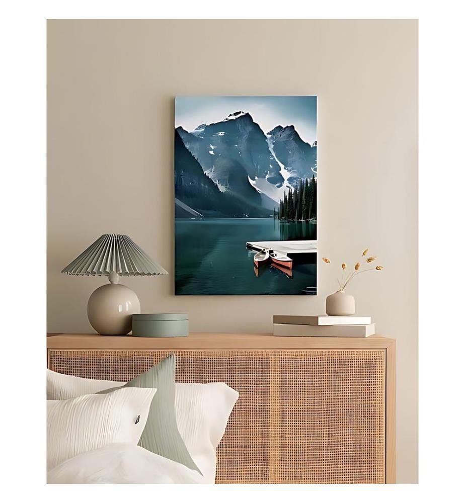 Dekoratives Leinwandbild, mehrfarbig, 100 % LEINWAND