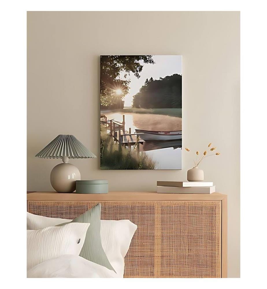 Dekoratives Leinwandbild, mehrfarbig, 100 % LEINWAND
