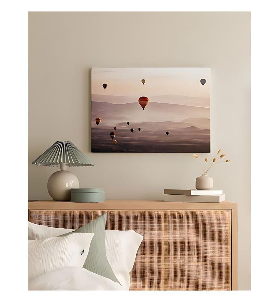 Dekoratives Leinwandbild, mehrfarbig, 100 % LEINWAND
