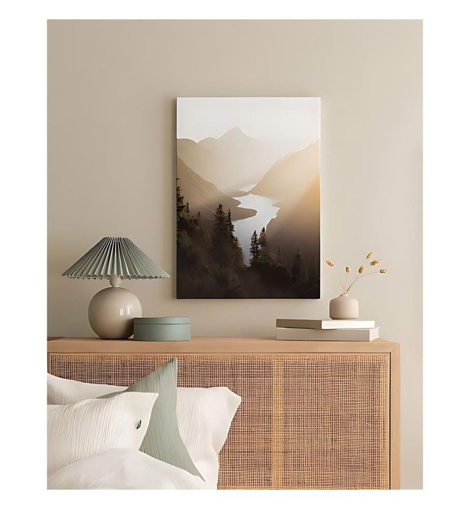 Dekoratives Leinwandbild, mehrfarbig, 100 % LEINWAND