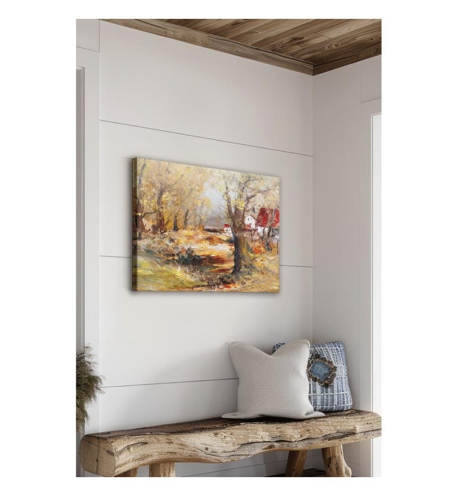 Dekoratives Leinwandbild, mehrfarbig, 100 % LEINWAND