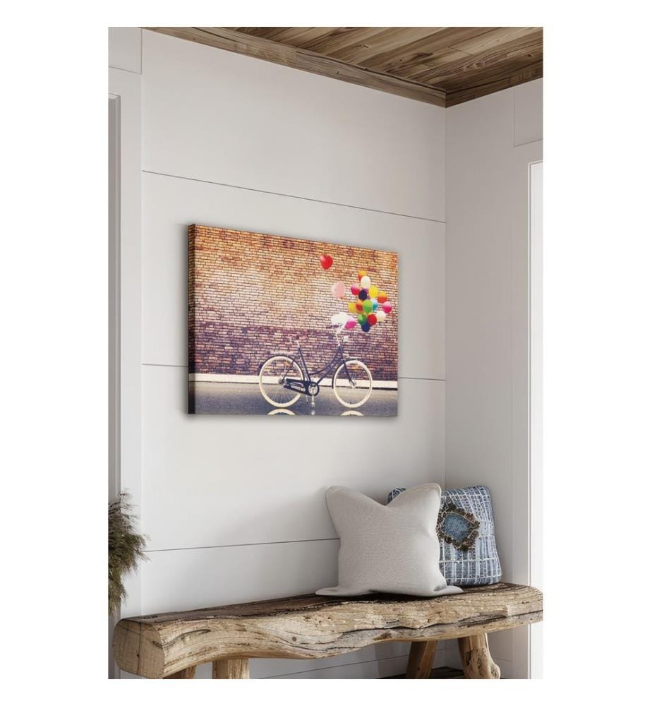 Dekoratives Leinwandbild, mehrfarbig, 100 % LEINWAND