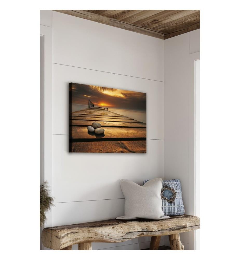 Dekoratives Leinwandbild, mehrfarbig, 100 % LEINWAND