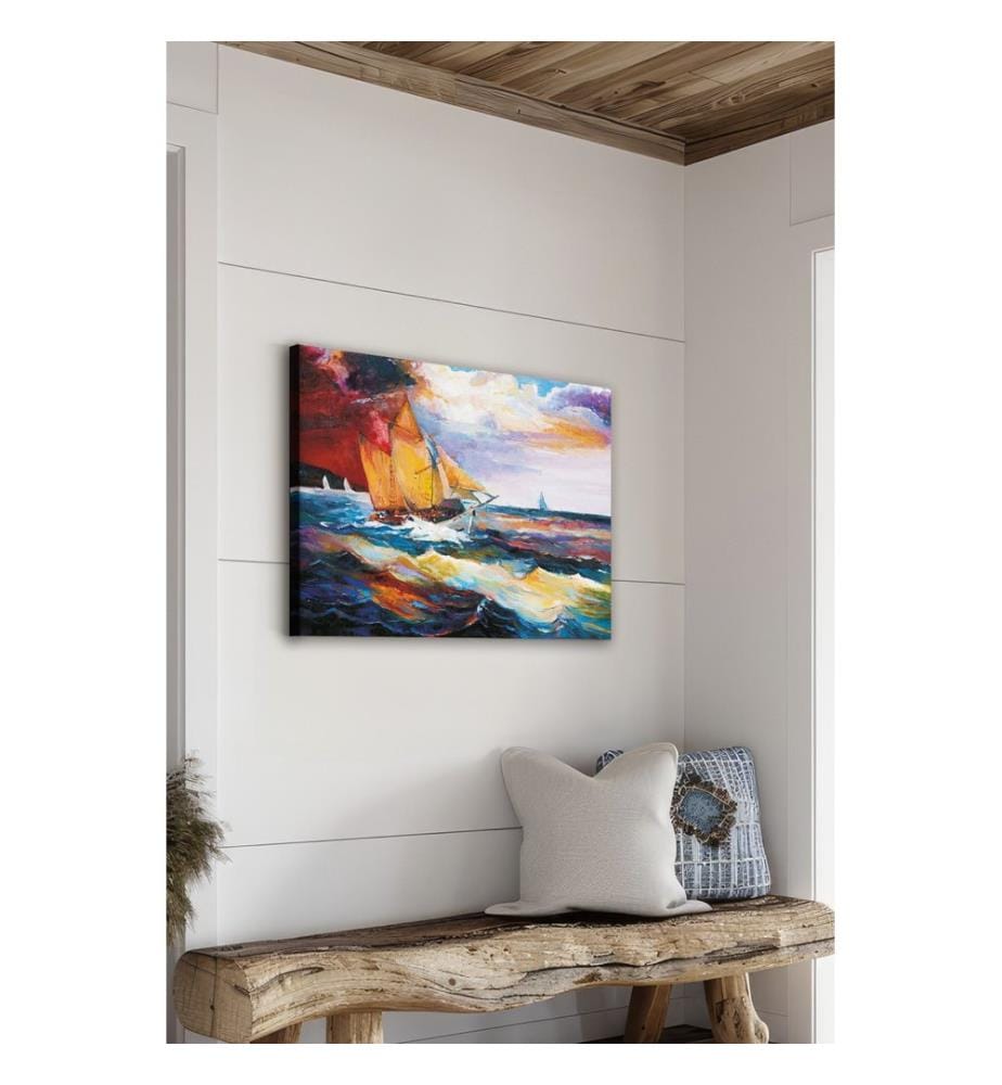 Dekoratives Leinwandbild, mehrfarbig, 100 % LEINWAND