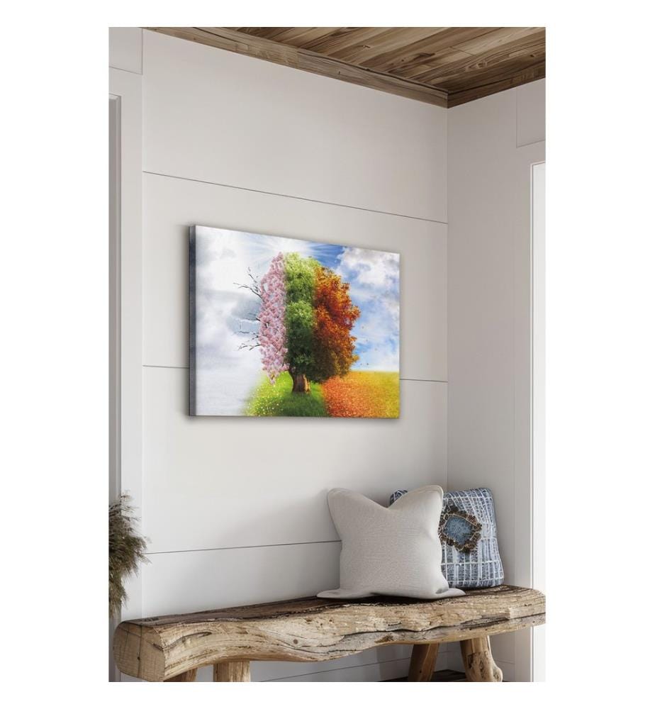 Dekoratives Leinwandbild, mehrfarbig, 100 % LEINWAND