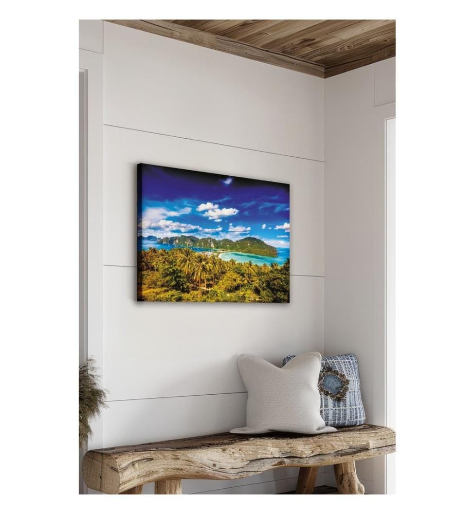 Dekoratives Leinwandbild, mehrfarbig, 100 % LEINWAND