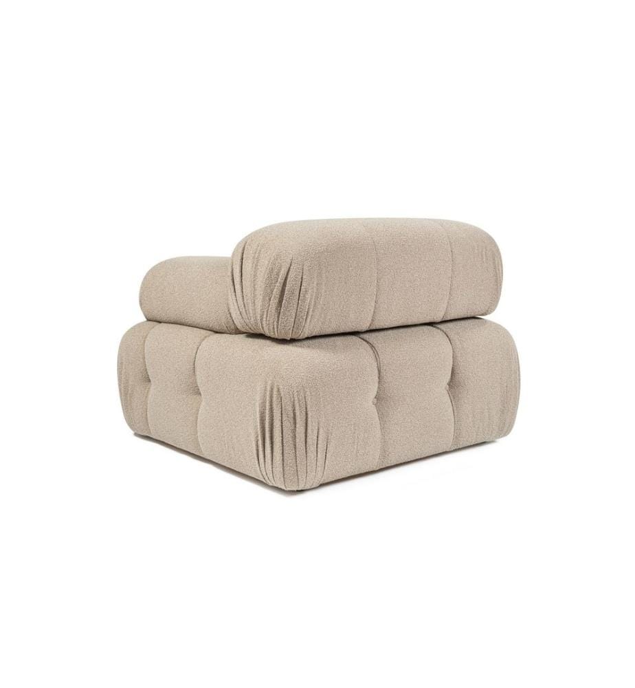 Divano a 1 posto, Peach, Struttura: Legno di faggio - truciolato, Tessuto: 100% Poliestere
