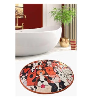 Tappeto da bagno, Multicolore, 100% poliestere