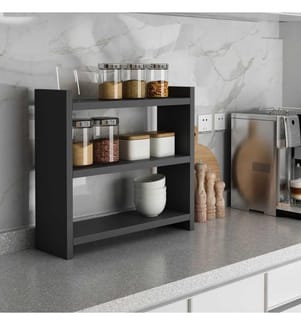 Etagère de cuisine, Anthracite, 100% panneau de particules mélaminé