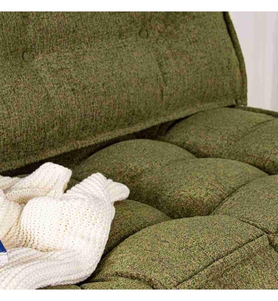 Divano-letto a 2 posti, verde, rivestimento: 100% Tessuto Boucle