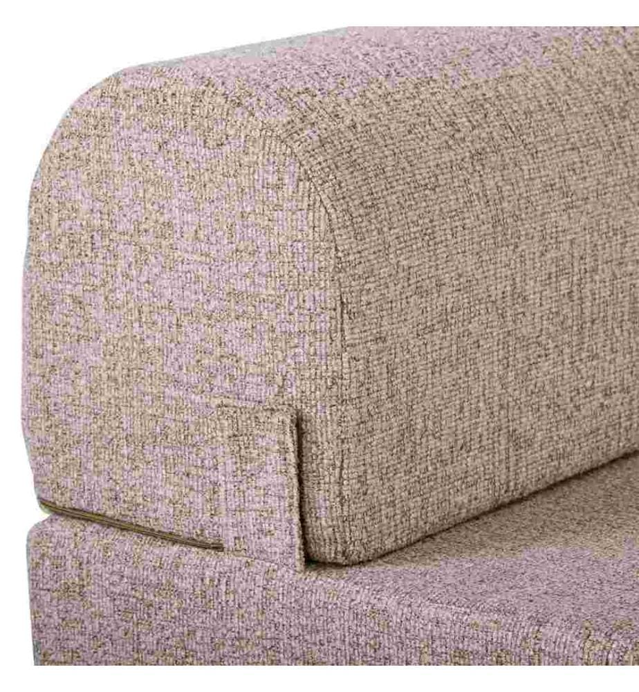 Divano-letto a 1 posto, marrone chiaro, rivestimento: 100% Tessuto Boucle
