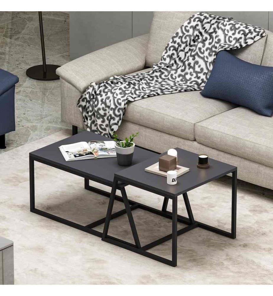 Table basse, Anthracite, panneau de particules mélaminé