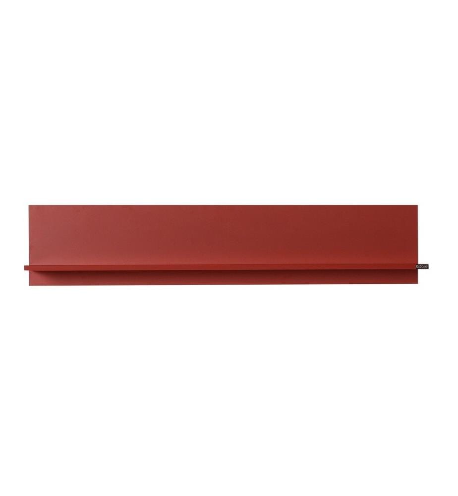 Scaffale a parete, rosso, pannello di particelle rivestito di melamina