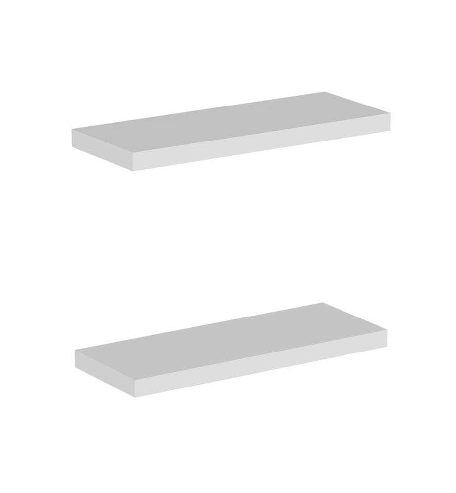 Scaffale a parete, bianco, pannello di particelle rivestito di melamina