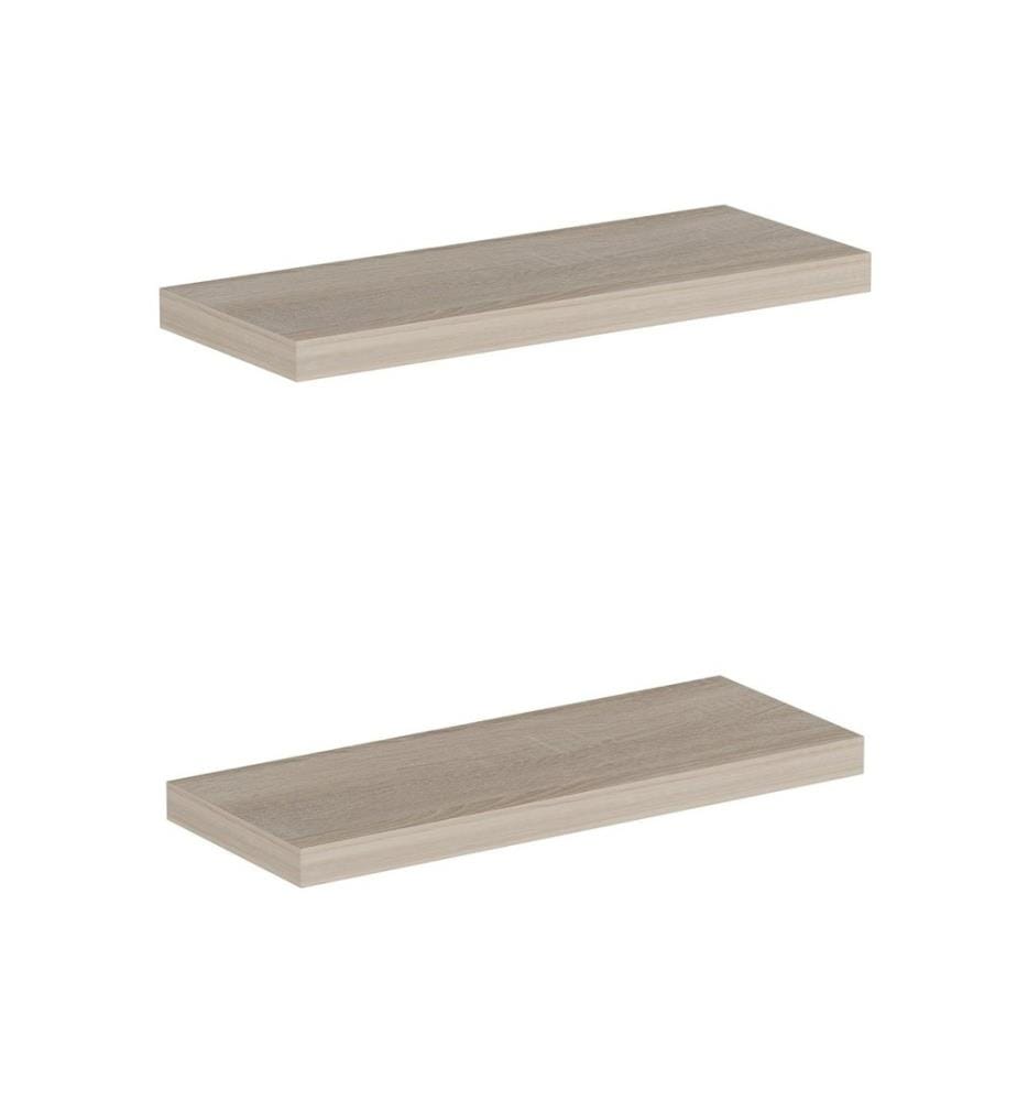 Scaffale a parete, Sonomo, pannello truciolare rivestito in melamina