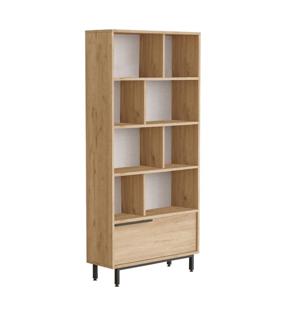 Libreria, Noce, Pannello di particelle rivestito di melamina