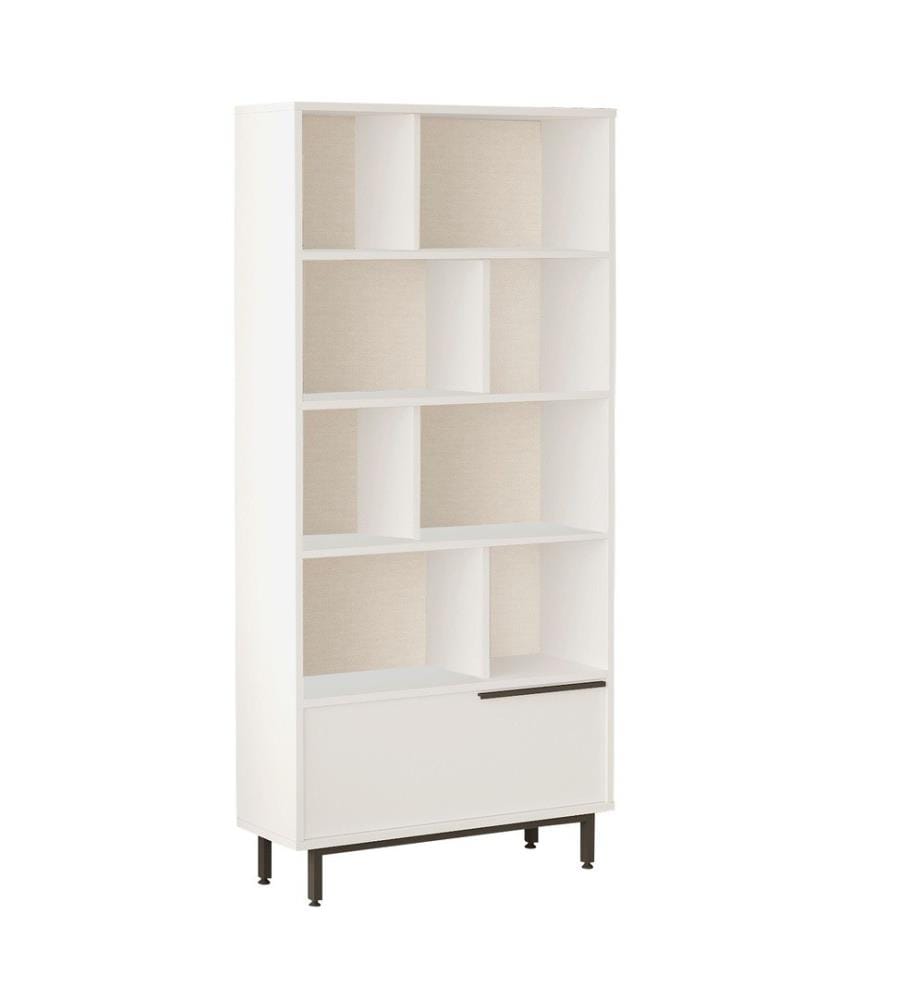 Scaffale, bianco, pannello truciolare rivestito in melamina