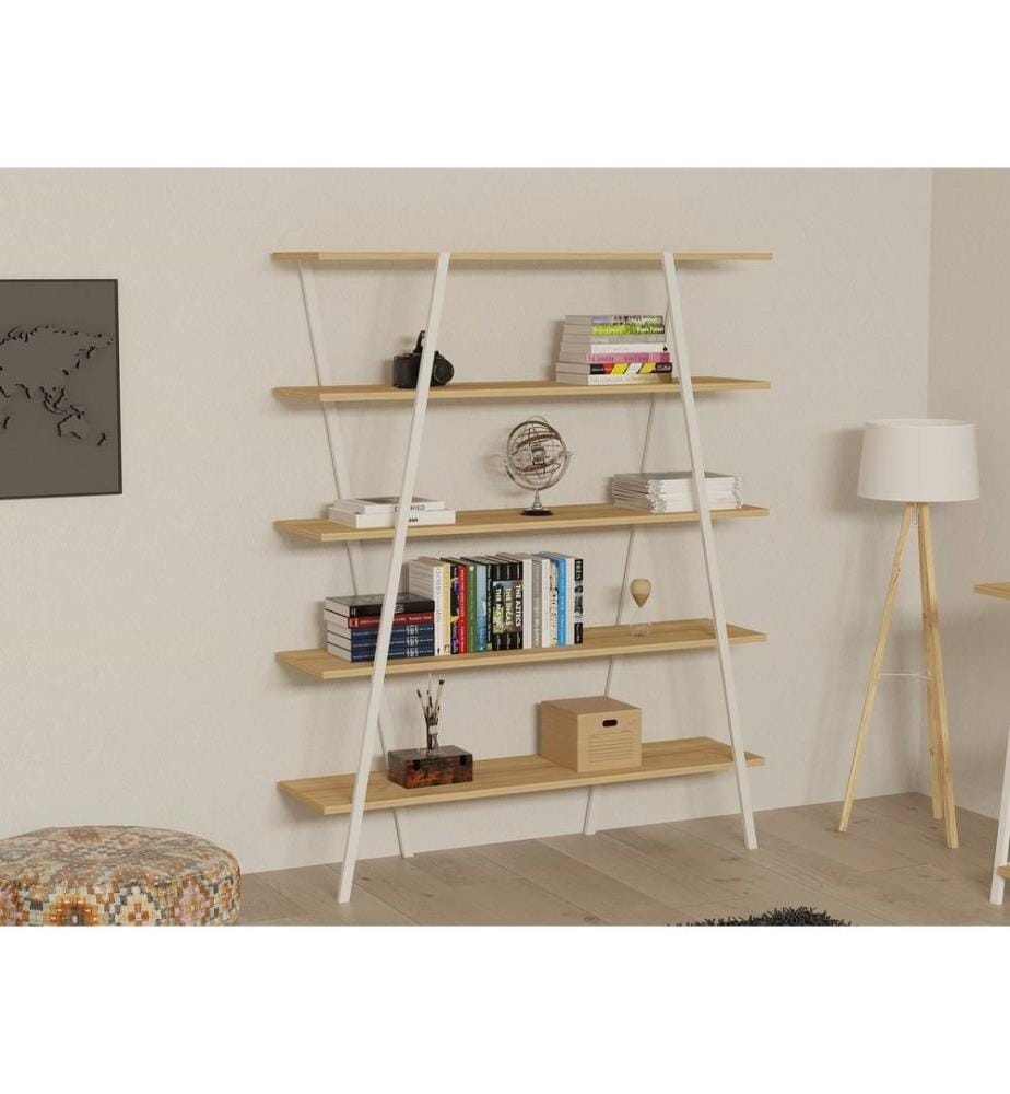 Scaffale, Zaffiro, Bianco, Pannello di particelle rivestito di melamina