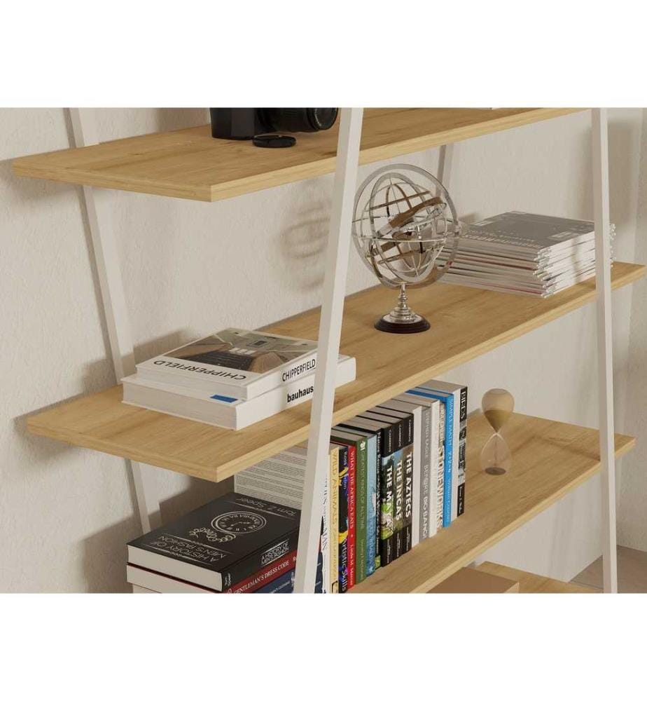 Scaffale, Zaffiro, Bianco, Pannello di particelle rivestito di melamina