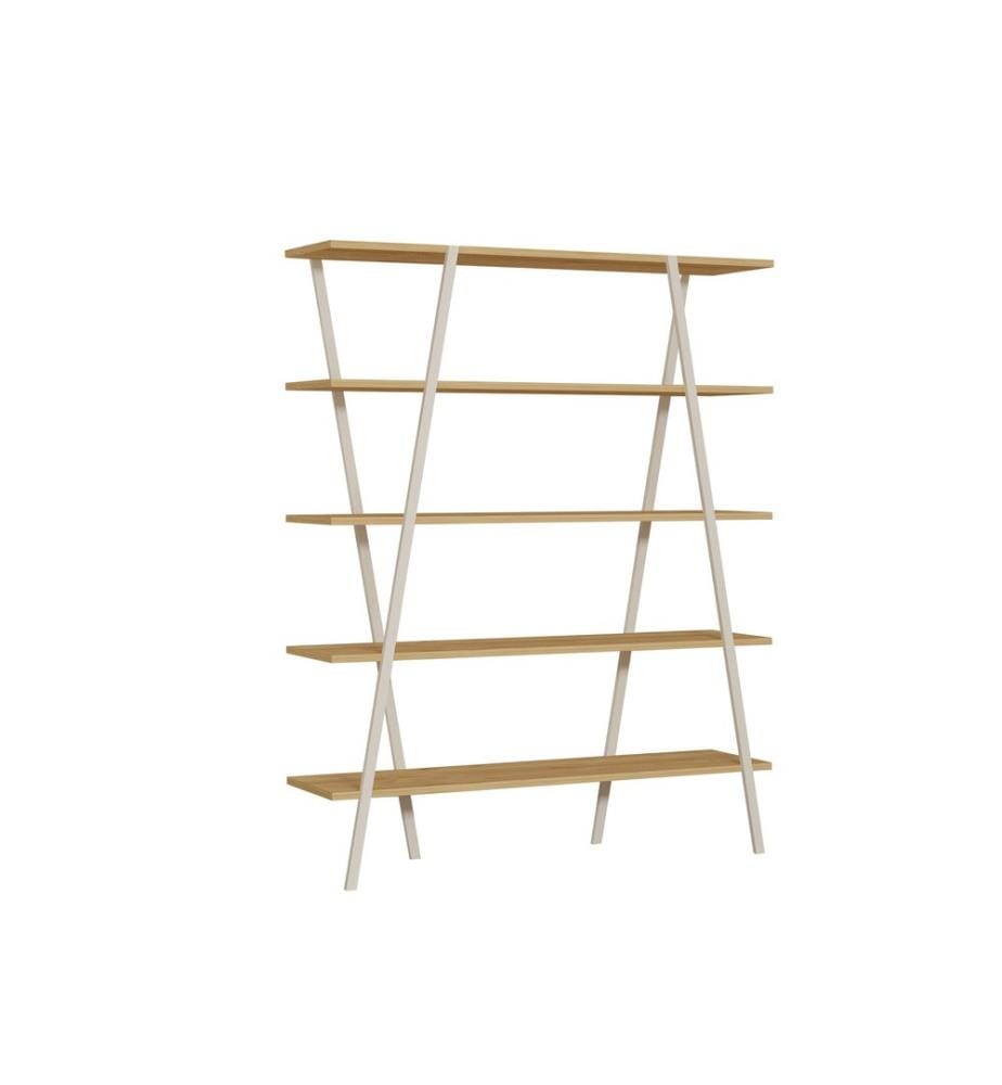 Scaffale, Zaffiro, Bianco, Pannello di particelle rivestito di melamina