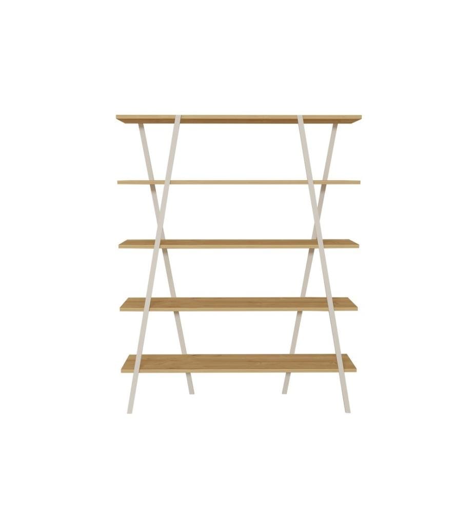 Scaffale, Zaffiro, Bianco, Pannello di particelle rivestito di melamina