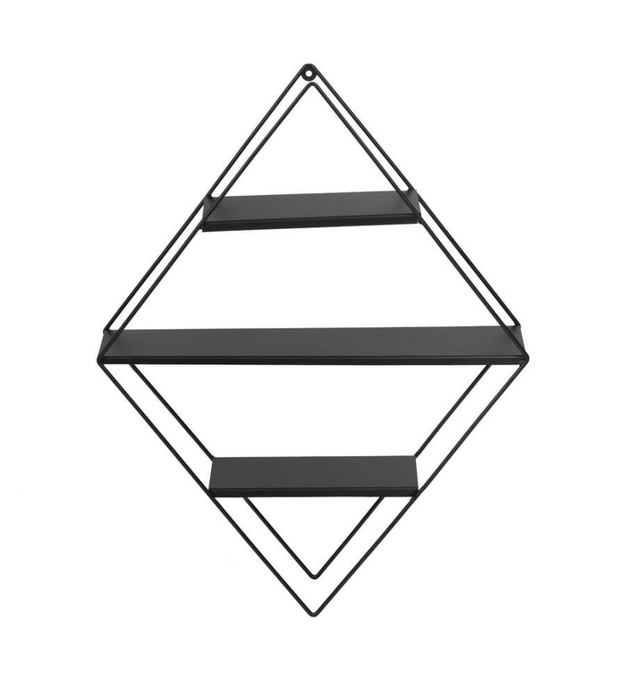 Scaffale da parete, Nero, Struttura: 100% metallo