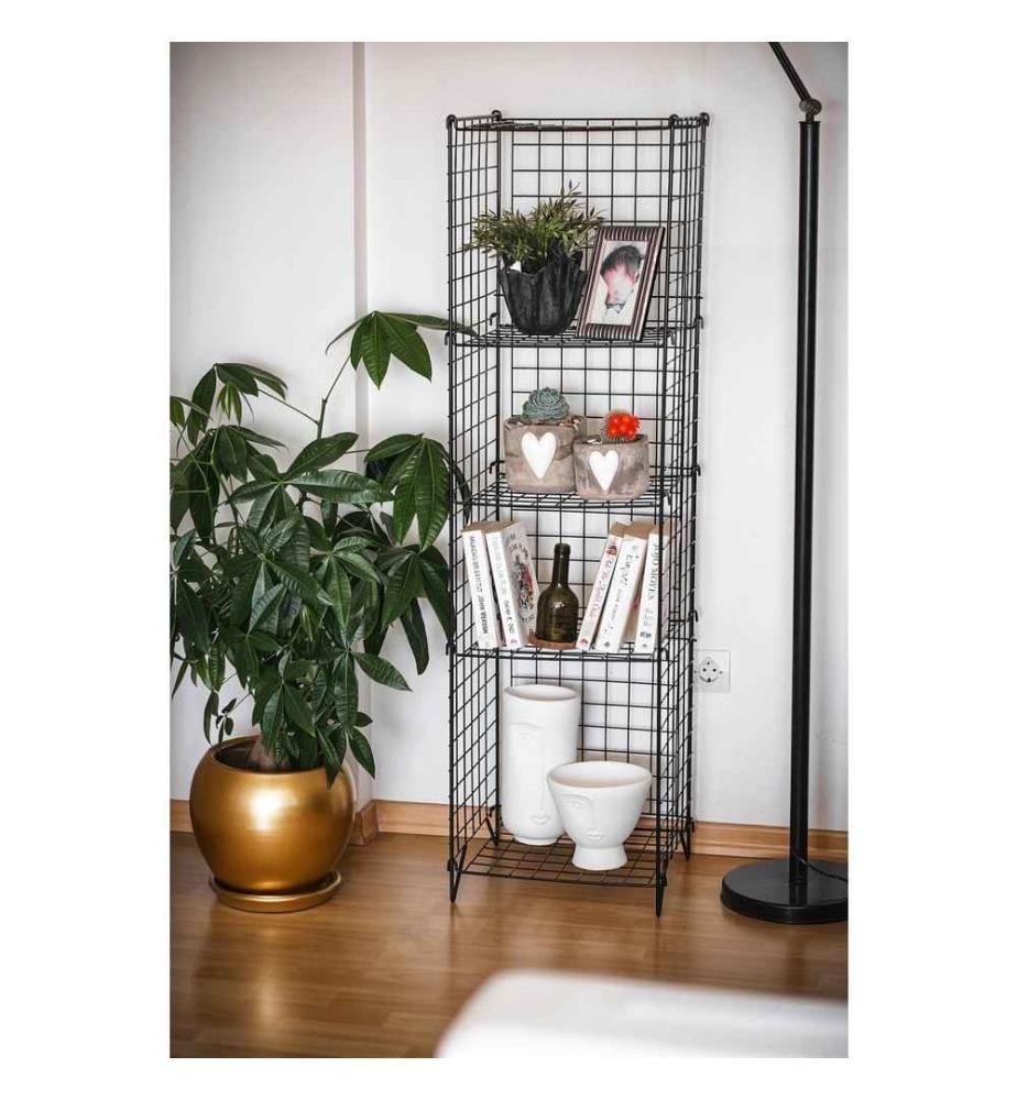 Scaffale, Nero, Struttura: 100% metallo