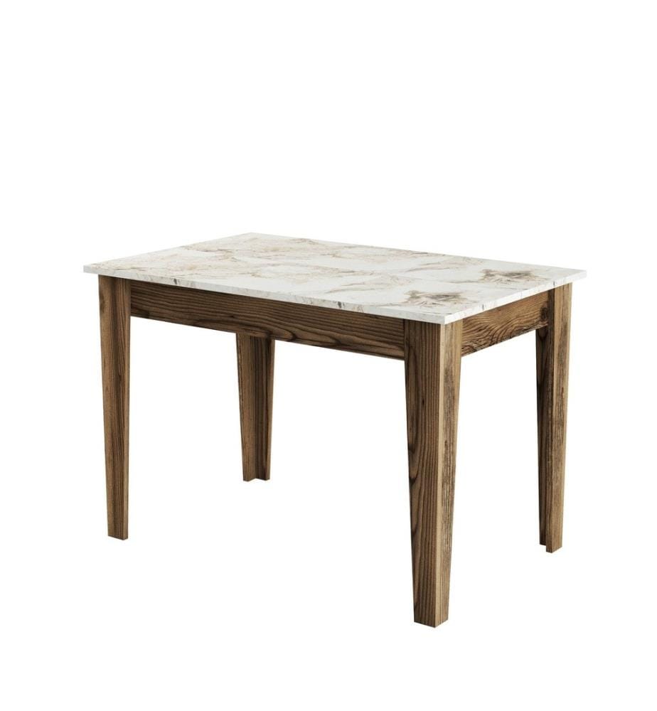 Table de cuisine, noyer blanc, panneau de particules mélaminé
