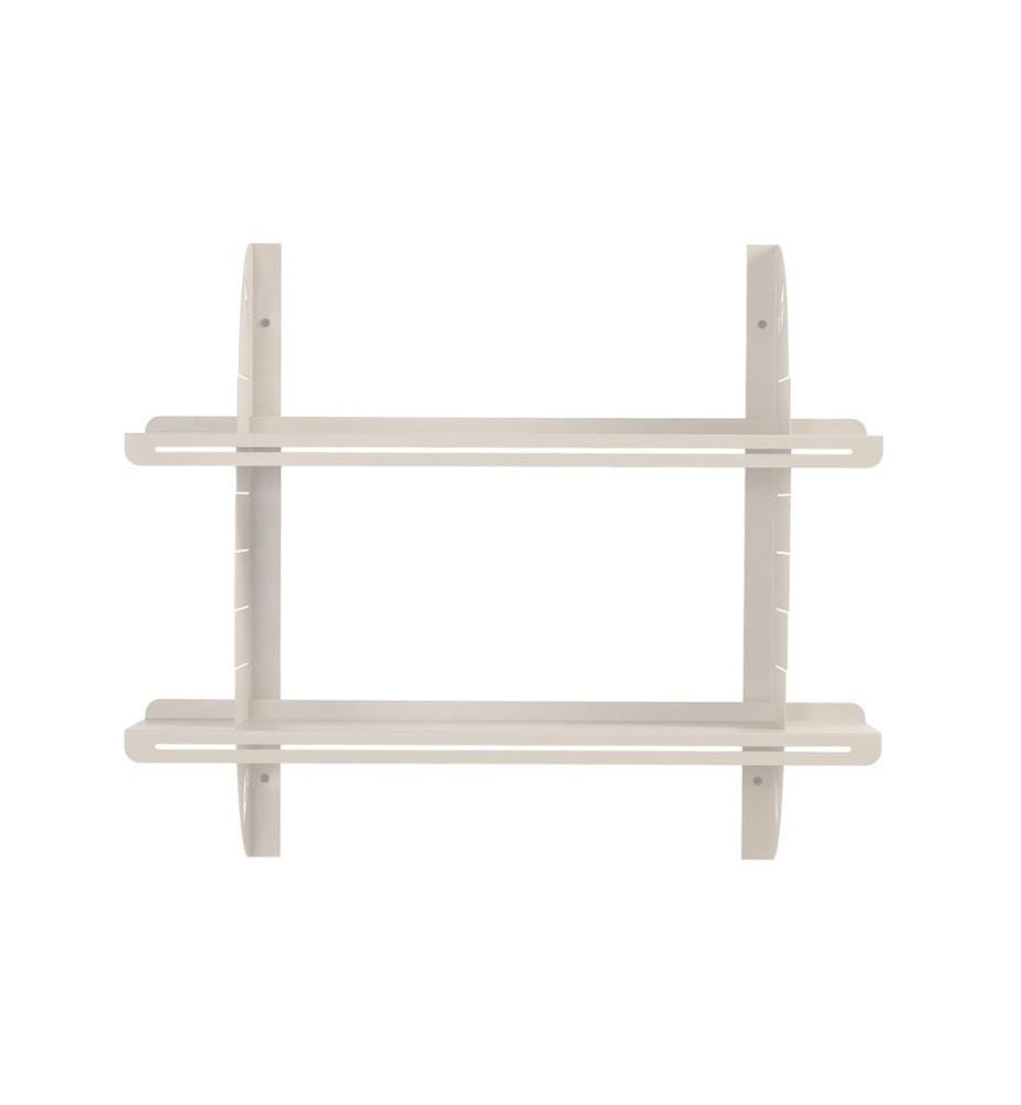 Dekoratives Wandregal aus Metall, hellbeige, Rahmen: 100 % Metall