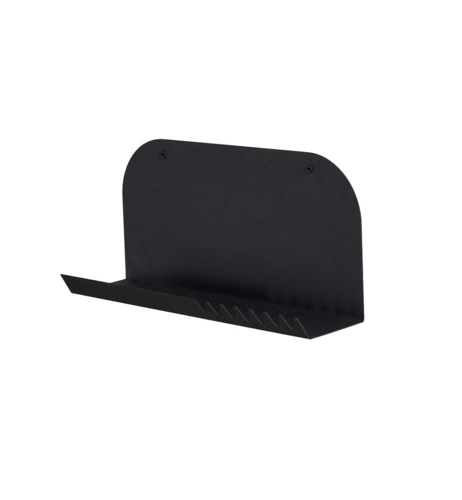 Dekoratives Wandregal aus Metall, schwarz, Rahmen: 100 % Metall