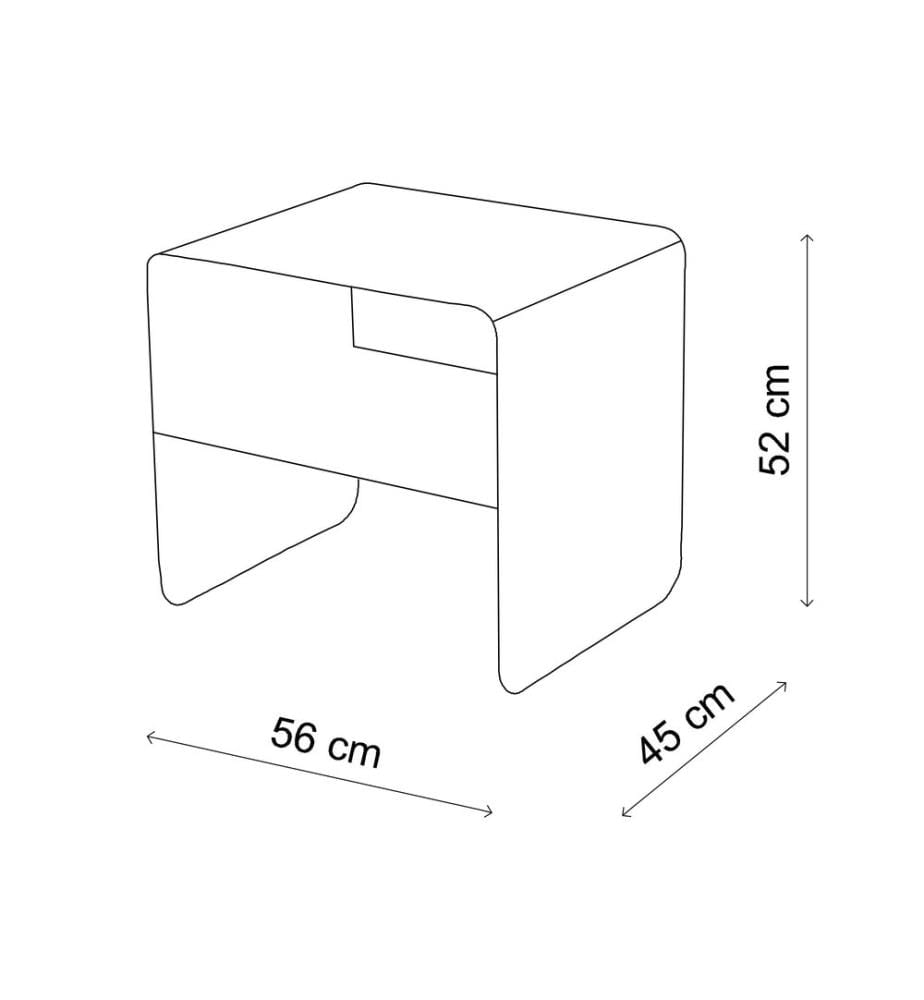 Table d'appoint, noir, 100% métal