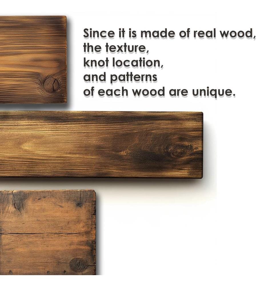 Dekoratives Wandregal aus Holz, 100 % Massivholz