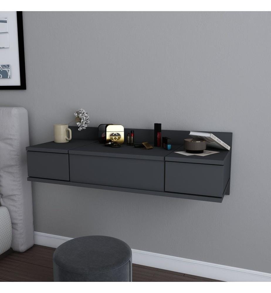 Coiffeuse, anthracite, 100 % panneau de particules mélaminé