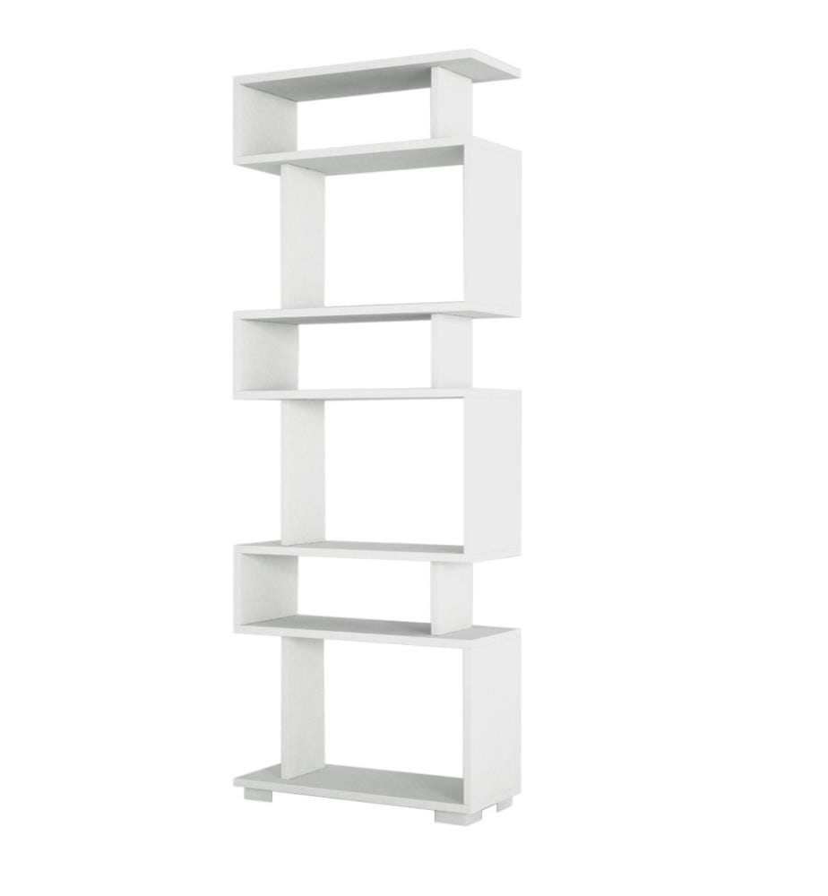 Bibliothèque, blanc, panneau de particules mélaminé