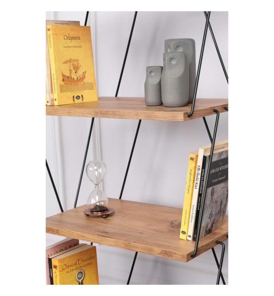 Bibliothèque, pin, panneau de particules mélaminé