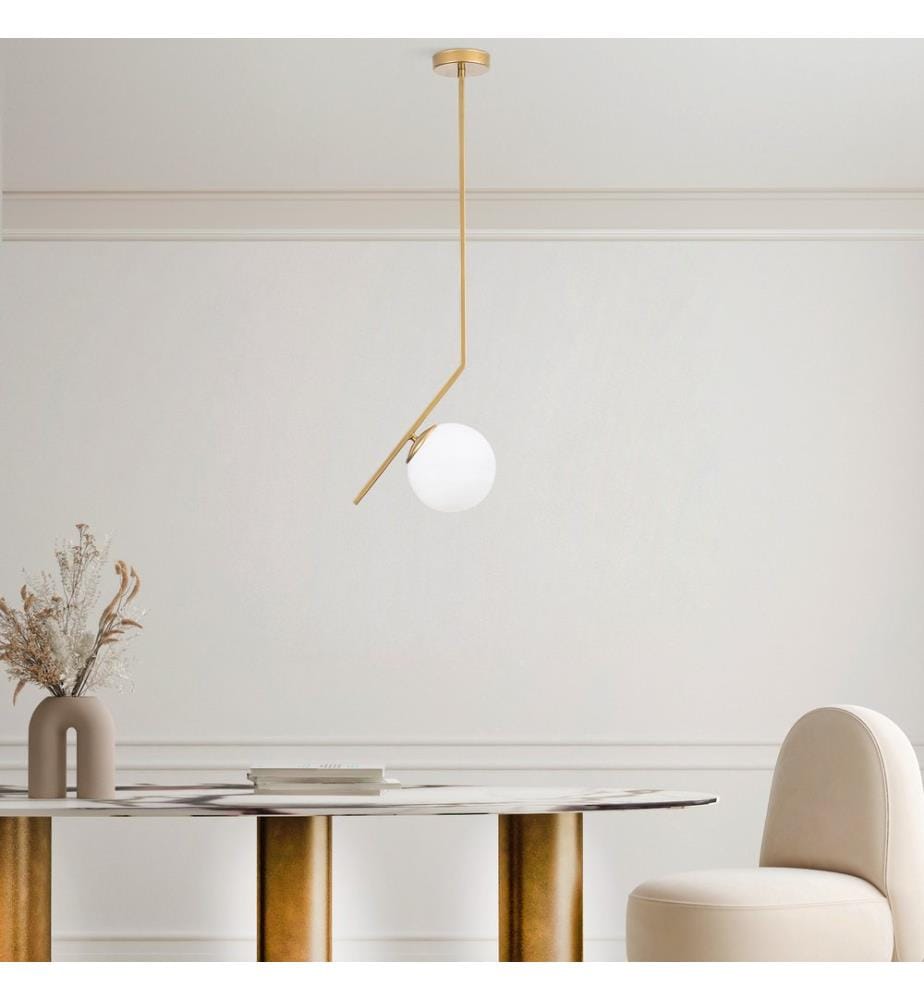 Kronleuchter, Gold, Metallkörper, Glaskappen
