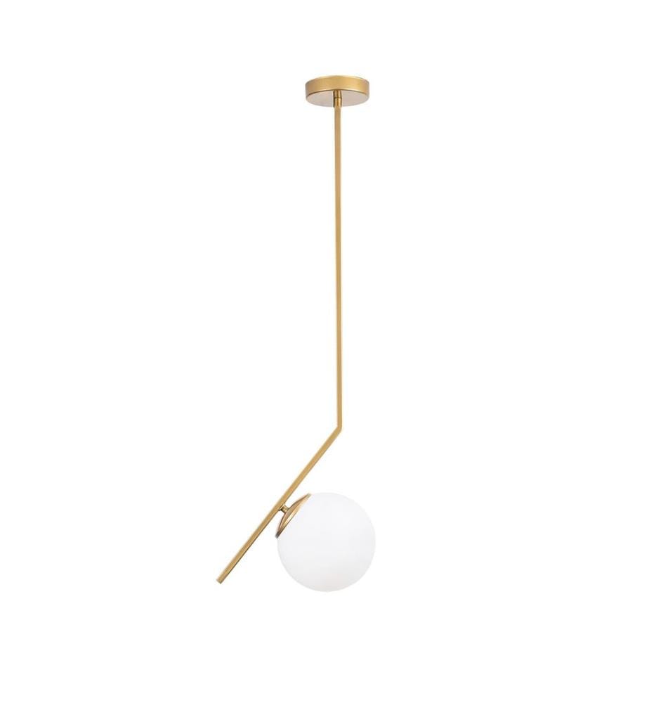 Kronleuchter, Gold, Metallkörper, Glaskappen