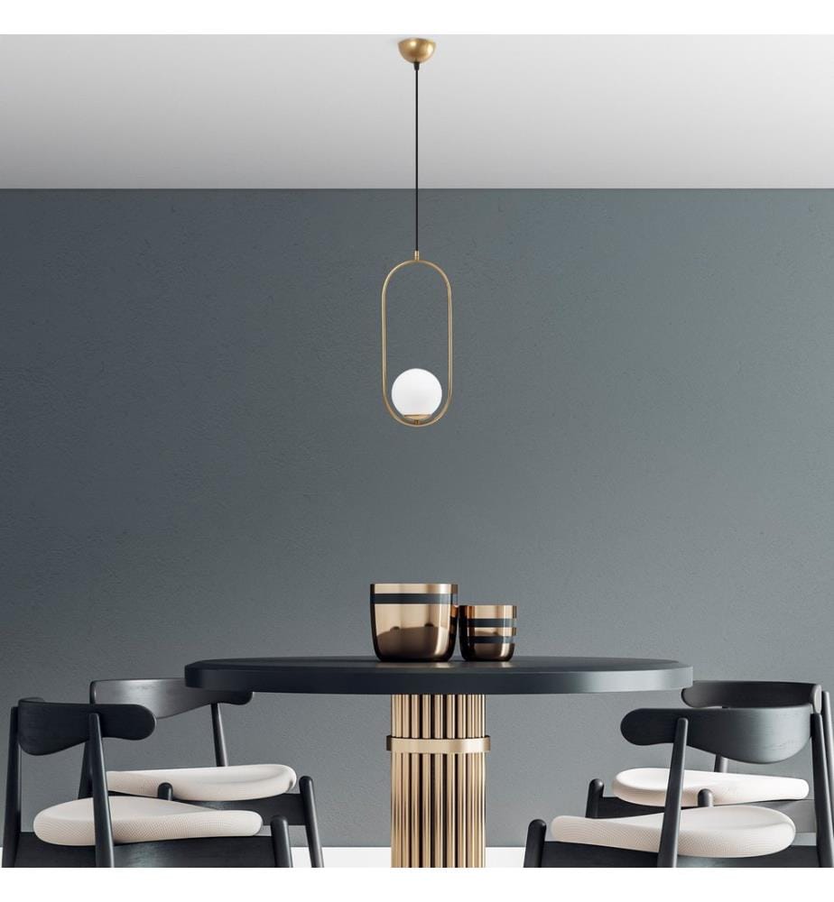 Kronleuchter, Gold, Metallkörper, Glaskappen