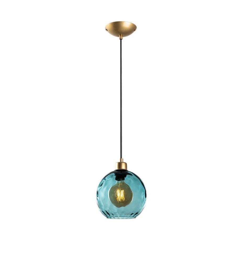 Kronleuchter, Blau, METALLKÖRPER