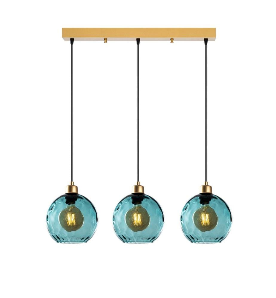 Kronleuchter, Blau, METALLKÖRPER